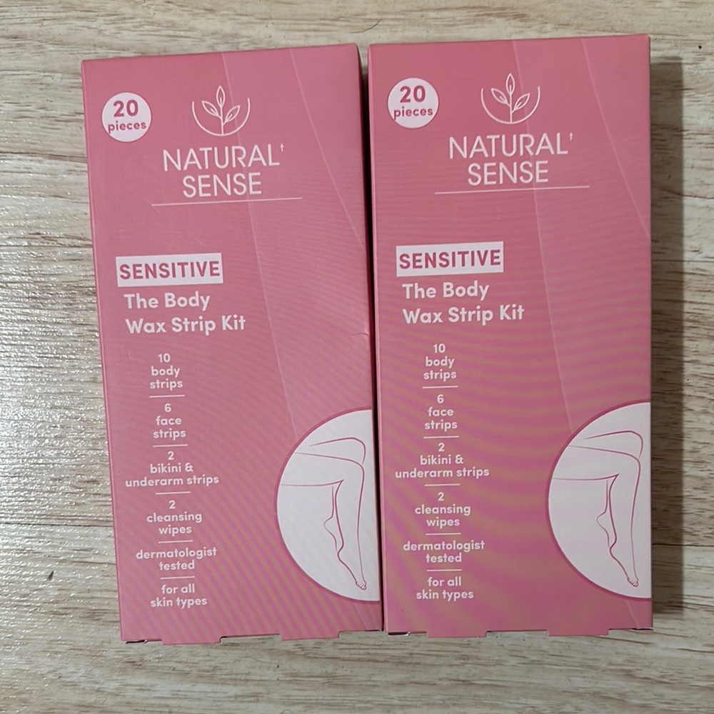 Natural Sense Sensitive Body Wax Strip Kit
